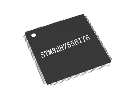 STM32H755BIT6 υψηλή επίδοση DSP με τη αστραπιαία σκέψη ολοκληρωμένου κυκλώματος 2MBytes μικροελεγκτών DP FPU