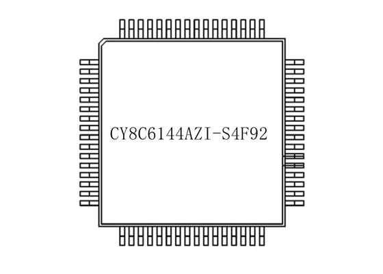 64-TQFP φλοιός ΒΡΑΧΙΌΝΩΝ τσιπ CY8C6144AZI-S4F92 256KB ολοκληρωμένων κυκλωμάτων - μικροελεγκτής M4F