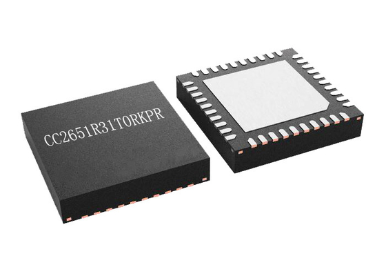 Ενιαίο πρωτόκολλο 2.4GHz ασύρματο MCU φλοιών M4 βραχιόνων VQFN40 CC2651R31T0RKPR τριανταδυάμπιτο