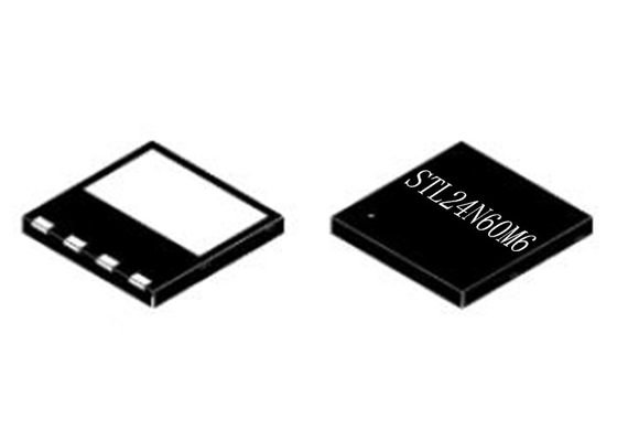 MOSFET δύναμης τσιπ STL24N60M6 ολοκληρωμένων κυκλωμάτων κρυσταλλολυχνίες 600V 8PowerVDFN