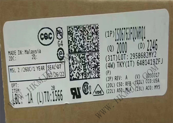 Τσιπ ISO6763FQDWRQ1 έξι ψηφιακοί μονωτές SOIC16 ολοκληρωμένων κυκλωμάτων καναλιών