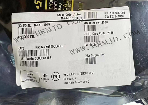 MAX98395EWI ψηφιακός ενισχυτής Γενικής Διεύθυνσης κατηγορίας εισαγωγής με την υπερβολικά χαμηλή ήρεμη δύναμη