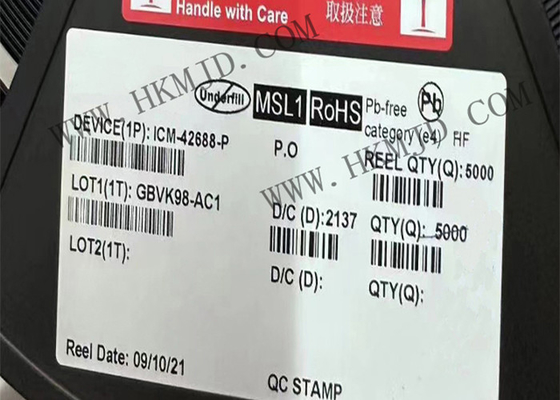 Υψηλή ακρίβεια 6 παραγωγή LGA14 τσιπ icm-42688-π ολοκληρωμένων κυκλωμάτων αισθητήρων άξονα