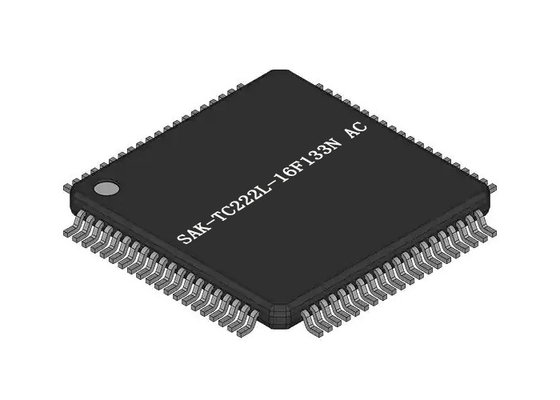 Tqfp-80 εναλλασσόμενο ρεύμα συσκευασίας sak-tc222l-16F133N ολοκληρωμένο κύκλωμα 133 ενιαίο μικροελεγκτών πυρήνων MHZ
