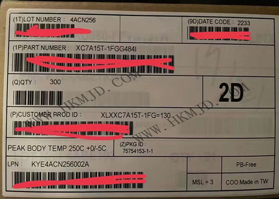 Τσιπ XC7A15T-1FGG484I artix-7 προγραμματίσημη σειρά πυλών τομέων 484-BBGA ολοκληρωμένων κυκλωμάτων