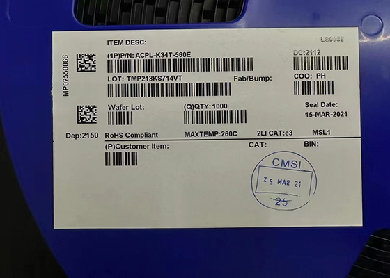 Acpl-k34t-560E αυτοκίνητα 2,5 μέγιστο υψηλό MOSFET ρευμάτων παραγωγής Optocoupler Drive πυλών