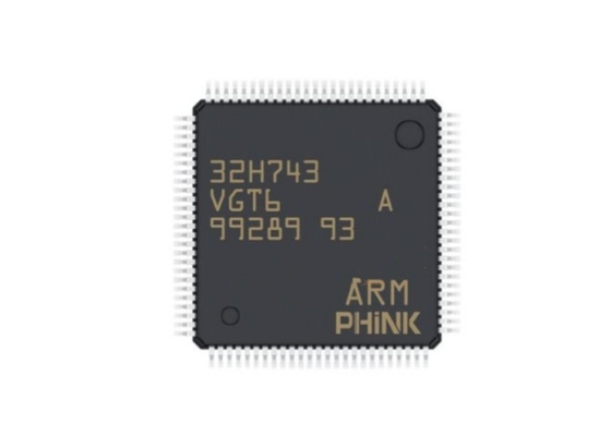 Ενιαίο RAM λάμψης 1MB φλοιών M7 MCU βραχιόνων πυρήνων τριανταδυάμπιτο MCU STM32H743VGT6