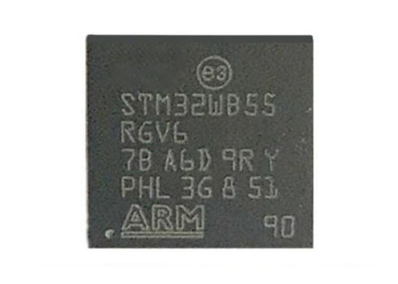 6dBm διπλό πολυπρωτόκολλο ασύρματο MCU πυρήνων μικροελεγκτών MCU STM32WB55RGV6 68VFQFN