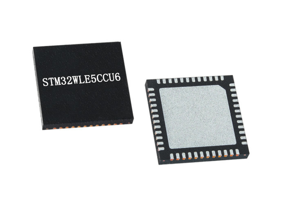 STM32WLE5CCU6 256 επιφάνεια ολοκληρωμένου κυκλώματος 48-UFQFN πομποδεκτών λάμψης RF kbyte τοποθετεί