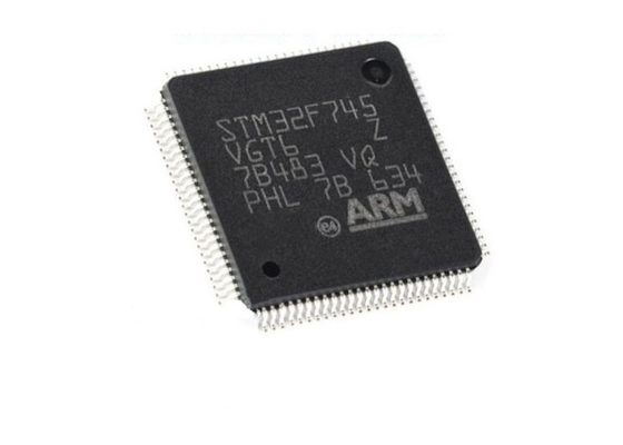 STM32F745VGT6 υψηλής απόδοσης ολοκληρωμένο κύκλωμα 216 μικροελεγκτών MHZ ενσωματωμένο ΚΜΕ