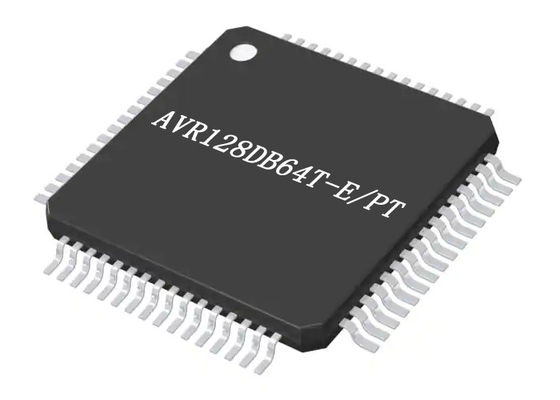 Ολοκληρωμένο κύκλωμα οκτάμπιτο 24MHz 128KB μικροελεγκτών μικροελεγκτών AVR128DB64T-E/PT MCU