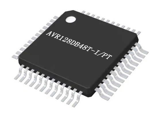 Λάμψη 48-TQFP μικροελεγκτών MCU AVR128DB48T-I/PT 128KB γενικού σκοπού
