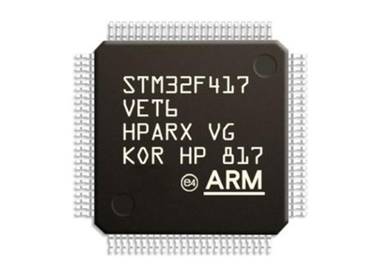 Ενιαία λάμψη ΒΡΑΧΙΌΝΩΝ φλοιός-M4 512KB μικροελεγκτών MCU 100LQFP πυρήνων STM32F417VET6