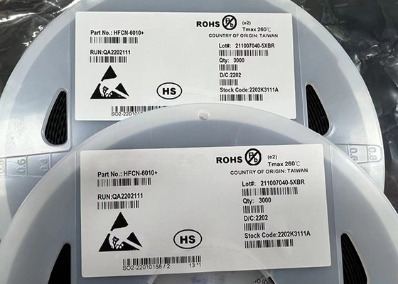 Το τσιπ hfcn-6010+ ολοκληρωμένων κυκλωμάτων κεντροθετεί το υψιπερατό κεραμικό φίλτρο 6SMD 50Ohm