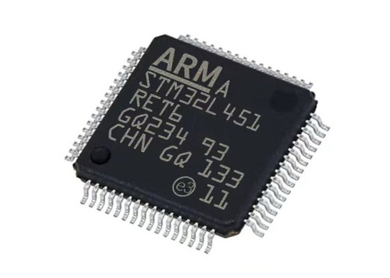 Η ενιαία επιφάνεια πυρήνων 64-LQFP STM32L451RET6 80MHz τοποθετεί το ολοκληρωμένο κύκλωμα μικροελεγκτών