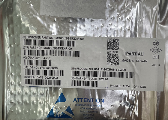 IC Chip 24-TBGA Surface Mount MX66L2G45GXRI00 2Gbit FLASH ΟΥΤΕ Μνήμη IC