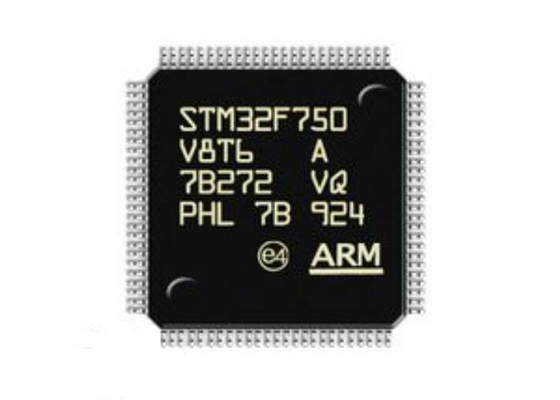 STM32F750V8T6 τσιπ μικροελεγκτών ΒΡΑΧΙΌΝΩΝ φλοιός-M7 100LQFP μικροελεγκτών MCU