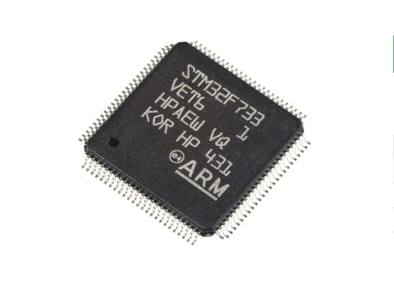 STM32F733VET6 μικροελεγκτής MCU LQFP100 λάμψης τσιπ 512KB μικροελεγκτών