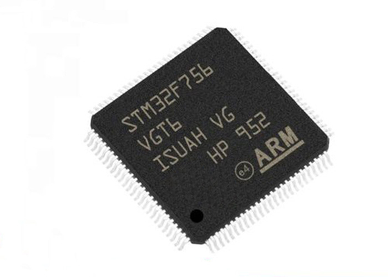 STM32F756VGT6 τριανταδυάμπιτος ενιαίος πυρήνας LQFP100 216MHz ΒΡΑΧΙΌΝΩΝ φλοιός-M7 μικροελεγκτών MCU