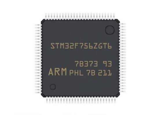 STM32F756ZGT6 ενιαίος πυρήνας τσιπ LQFP144 μικροελεγκτών μικροελεγκτών MCU 216MHz