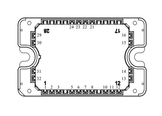 Τριών επιπέδων MOSFET αναστροφέων MSCSM170TLM23C3AG SIC 4N-κανάλι ενότητας 1700V δύναμης