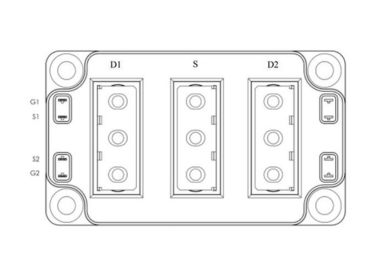 Αυτοκίνητη MOSFET 2N-καναλιών SIC ενοτήτων MSCSM70DUM017AG IGBT ενότητα 700V δύναμης