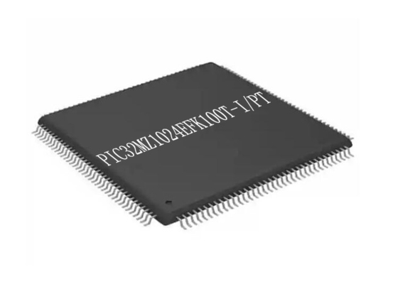 1MB ενιαίος πυρήνας 200MHz τσιπ PIC32MZ1024EFK100T-I/PT TQFP100 μικροελεγκτών λάμψης