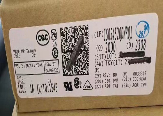 Χωρητική σύζευξη 5700Vrms 1 κανάλι 16-SOIC ολοκληρωμένου κυκλώματος οδηγών πυλών ISO5452QDWRQ1 2.7A 5.5A