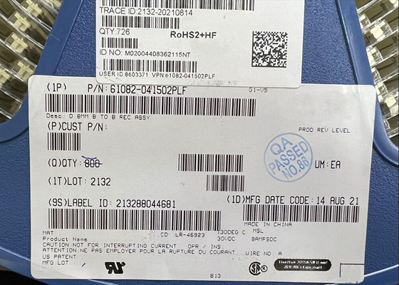 61082-041502PLF ορθογώνιοι συνδετήρες 40 θέση 0.8mm τσιπ ολοκληρωμένων κυκλωμάτων