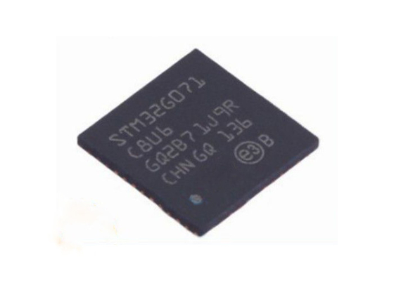 STM32G071C8U6 τριανταδυάμπιτη ενσωματωμένη ενιαίος-πυρήνας συσκευασία ολοκληρωμένου κυκλώματος 48-UFQFN μικροελεγκτών