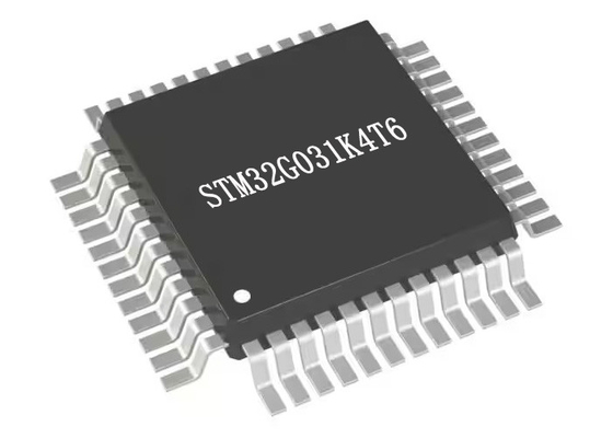 Ενιαία κυκλώματα STM32G031K4T6 μικροελεγκτών MCU πυρήνων 64MHz 16KB