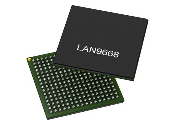 Τσιπ LAN9668/9MX 8 ολοκληρωμένο κύκλωμα 256-LFBGA ολοκληρωμένων κυκλωμάτων διακοπτών Gigabit Ethernet λιμένων