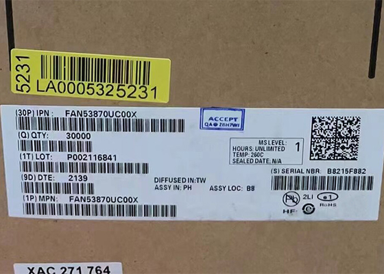 FAN53870UC00X 20-XFBGA ολοκληρωμένο κύκλωμα τσιπ διαχείρισης ενέργειας χαμηλού Iq