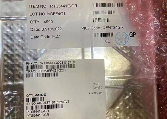 Συμπληρωμένο κύκλωμα chip RTS5441E-GR USB Type-C PD Controller IC 10Gbps QFN Package