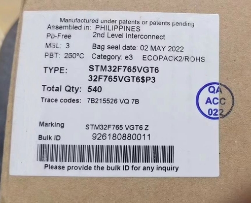 Μικροελεγκτής MCU STM32H573IIT6 MCU 640KB 32-bit ARM Cortex-M33 με TrustZone