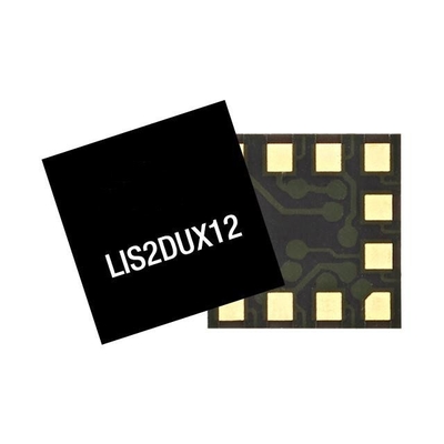 Αισθητήρας IC LIS2DUX12TR Υπερχαμηλής ισχύος 3-άξονας έξυπνο επιταχυντή αισθητήρες κίνησης 12-LGA
