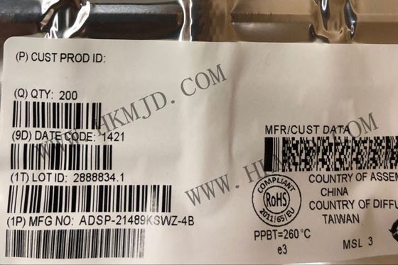 Μικροελεγκτής MCU ADSP-21489KSWZ-4B Υψηλής απόδοσης ψηφιακών επεξεργαστών σήματος τέταρτης γενιάς