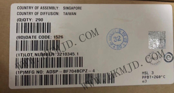 Μικροελεγκτής MCU ADSP-BF704BCPZ-4 χαμηλής ισχύος 400MHz Blackfin Embedded Processor με 512KByte L2 SRAM