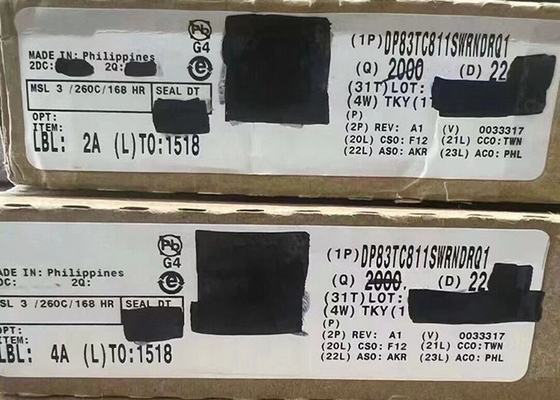 DP83TC811SWRNDRQ1 Λιγάς ισχύος αυτοκινητοβιομηχανικό Ethernet PHY Πηρακτήρας 36-VQFN