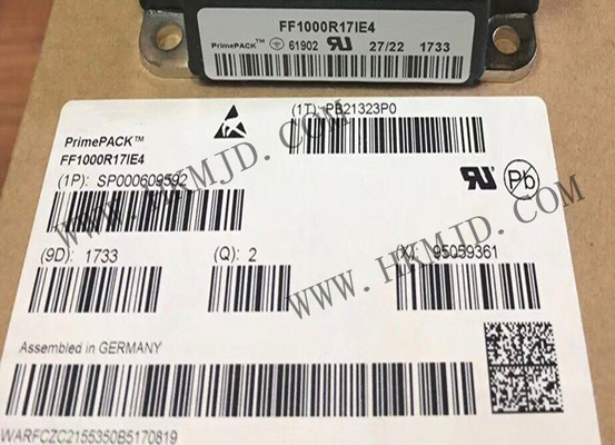 Αεροπορικές μονάδες IGBT FF1000R17IE4 PrimePACK 1700V 1000A Μονάδα διπλής IGBT