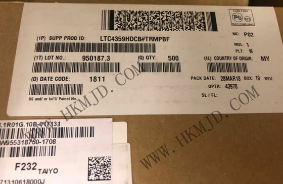 Συμπληρωμένο κύκλωμα Τσιπ LTC4359HDCB 4V έως 80V Ιδανικός διακόπτης DFN6