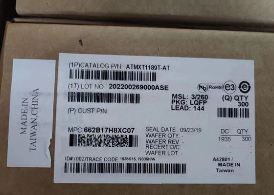 Συμπληρωμένο κύκλωμα τσιπ ATMXT1189T-AT Ελεγκτές οθόνης αφής αυτοκινήτων LQFP144