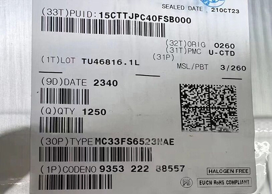 Τσιπ ενσωματωμένου κυκλώματος MC33FS6523NAE Τσιπ βάσης συστήματος ασφάλειας ηλεκτρικής ενέργειας με μεταβιβαστές CAN FD και LIN