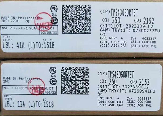 Συμπληρωματικό κύκλωμα TPS43060RTET Συγχρονισμένοι ελεγκτές DC-DC WQFN-16