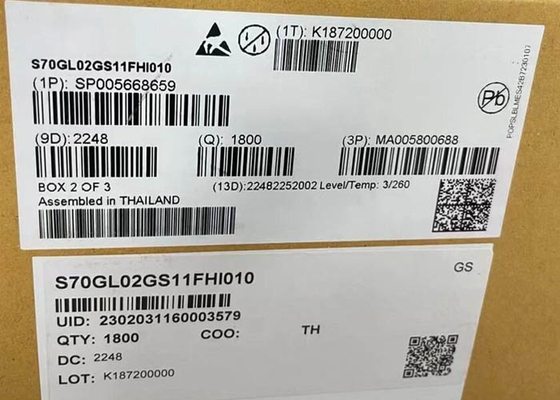 Τσιπ IC μνήμης S70GL02GS11FHI010 2Gbit Παράλληλο NOR Flash Chip BGA-64