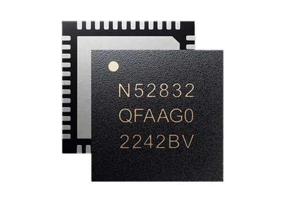 BT IC NRF52832 2.4GHz Πολυδιάστατο BT Χαμηλής Ενέργειας 5.4 SoC QFN-48 Πολυπρωτόκολλο SoC