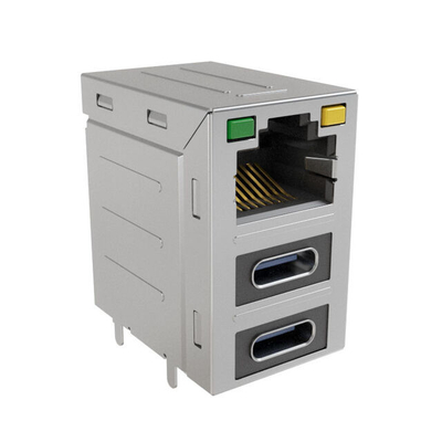 Συνδέτες RJE36188344CH RJE36 Series Combo-Stacked Modular Jack Connector 8POS