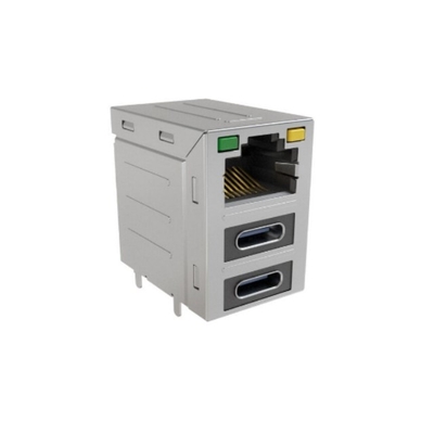 Συνδέτες RJE36188314CH 8POS Συνδέτες RJE36 σειράς Combo-Stacked Modular Jack