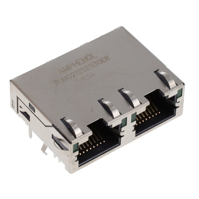 Συνδέτες RJMG212S22135ER Διαμορφωμένοι σύνδεσμοι Jack Ethernet με ενσωματωμένο μαγνητικό