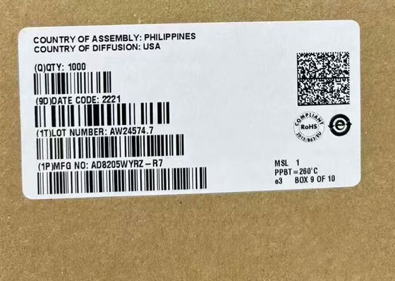 AD8205WYRZ Συνολικό κύκλωμα Chip Single Supply 42 V Συστημικός ενισχυτής διαφορών